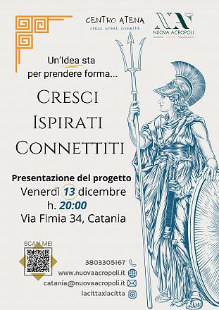 Presentazione del progetto centro atena. uno spazionen per conoscere, ispirarsi, connettersi